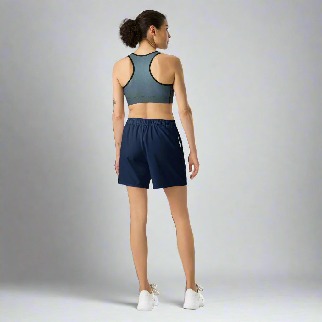 LOVEGYM Recycled Unisex Athletic Shorts in Navy - Regular Length