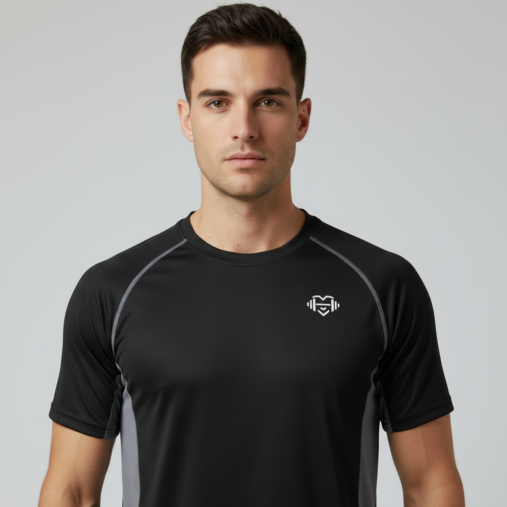 Black and grey athletic set