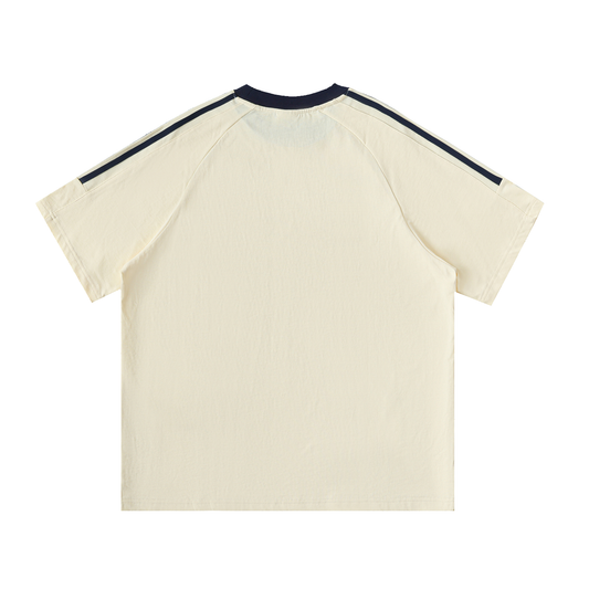 Skill School HQ Padel Club Unisex Contrast Tape Crewneck Cotton Tee