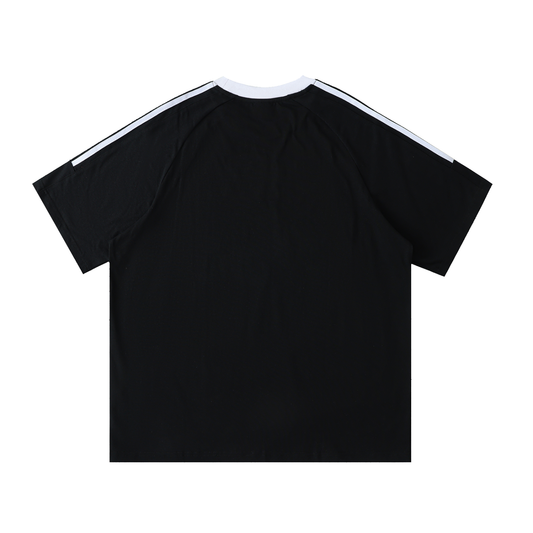 Skill School HQ Padel Club Unisex Contrast Tape Crewneck Cotton Tee