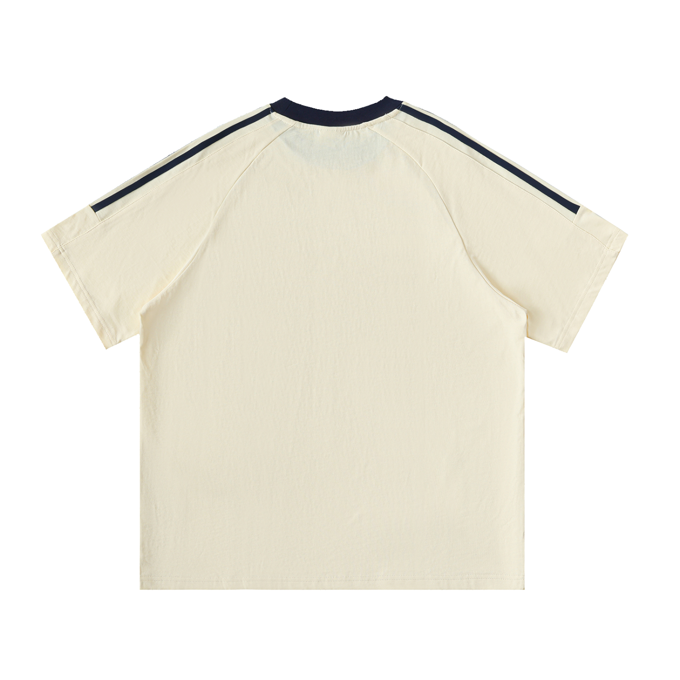 Skill School HQ Padel Club Contrast Tape Crewneck Tee - Mild Apricot