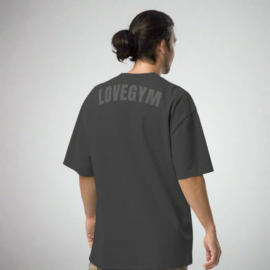 LOVEGYM Oversized T-Shirt in Faded Black
