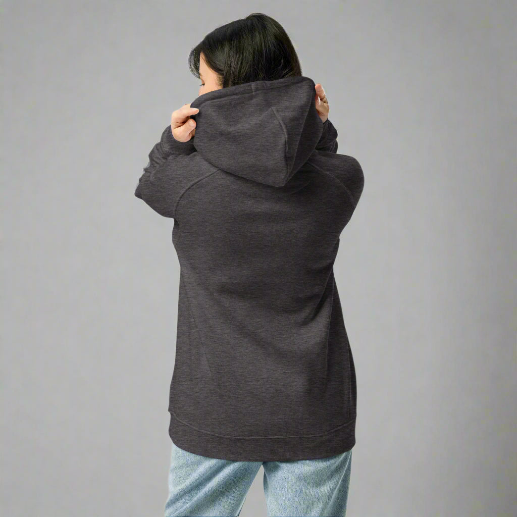Marle grey LOVEGYM Unisex eco raglan hoodie