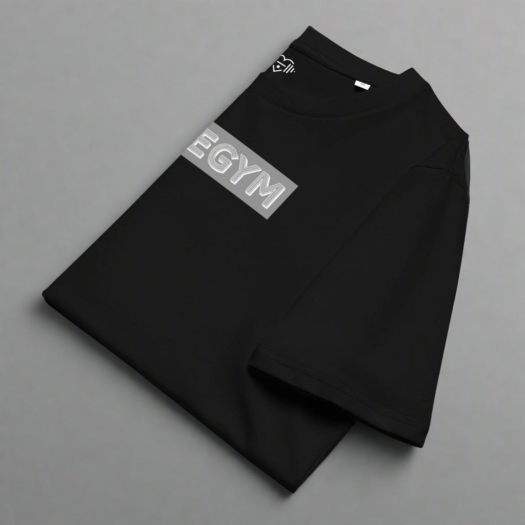 LOVEGYM Bold Organic Tee in Black