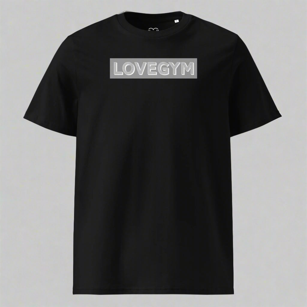 LOVEGYM Bold Organic Tee in Black