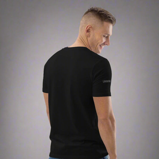 Black LOVEGYM Unisex organic cotton t-shirt