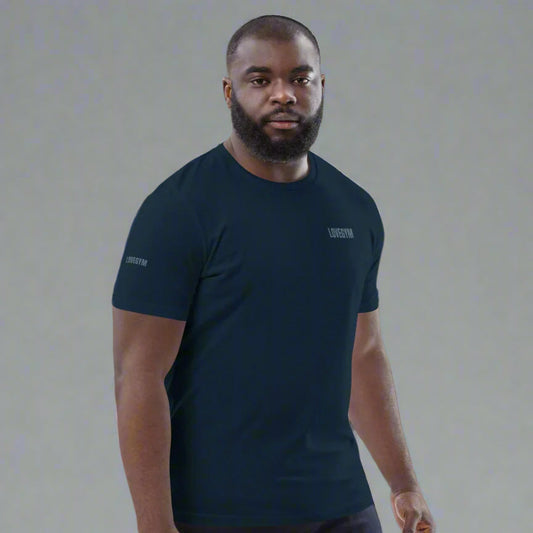 Navy LOVEGYM Unisex organic cotton t-shirt
