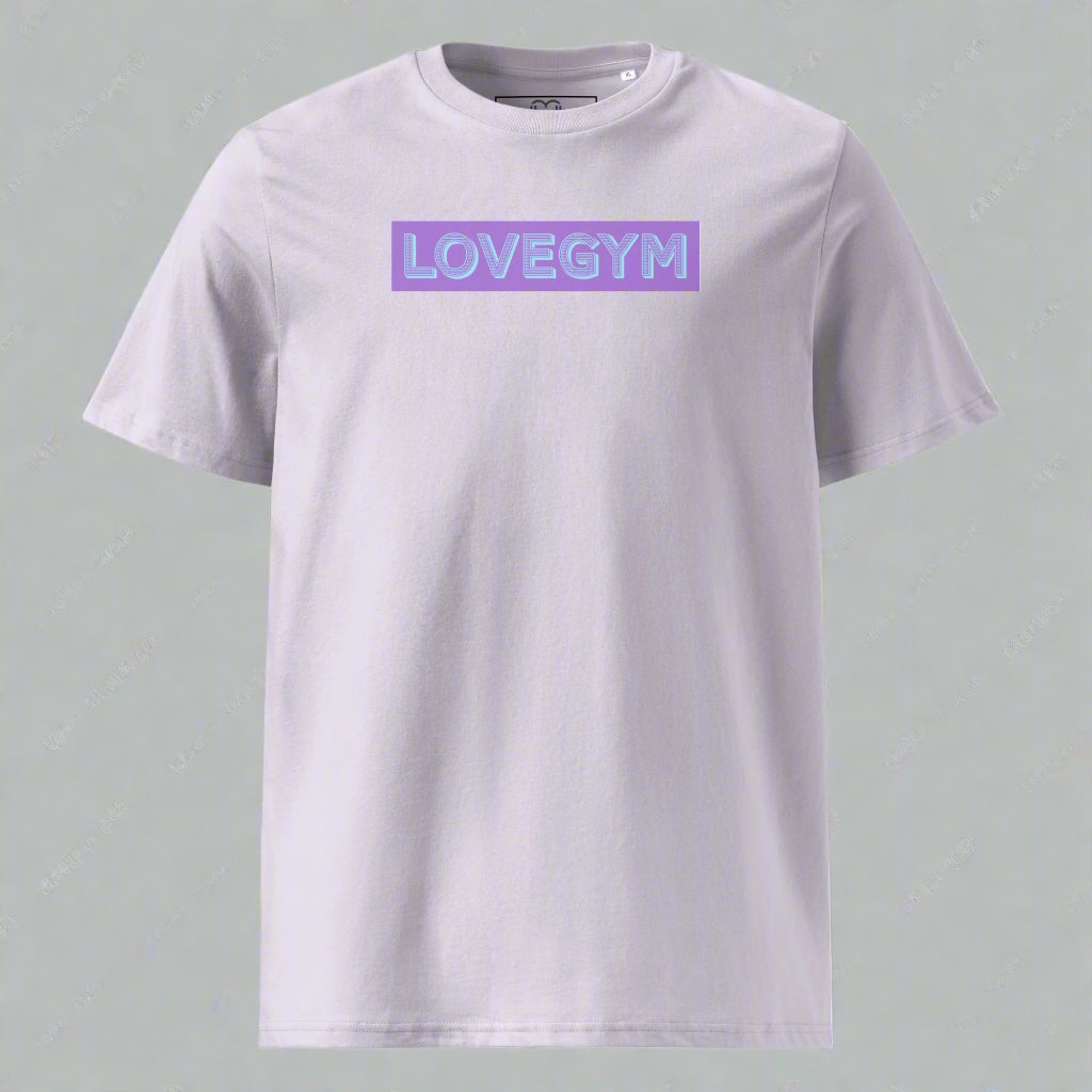 LOVEGYM Bold Organic Tee in Lavender