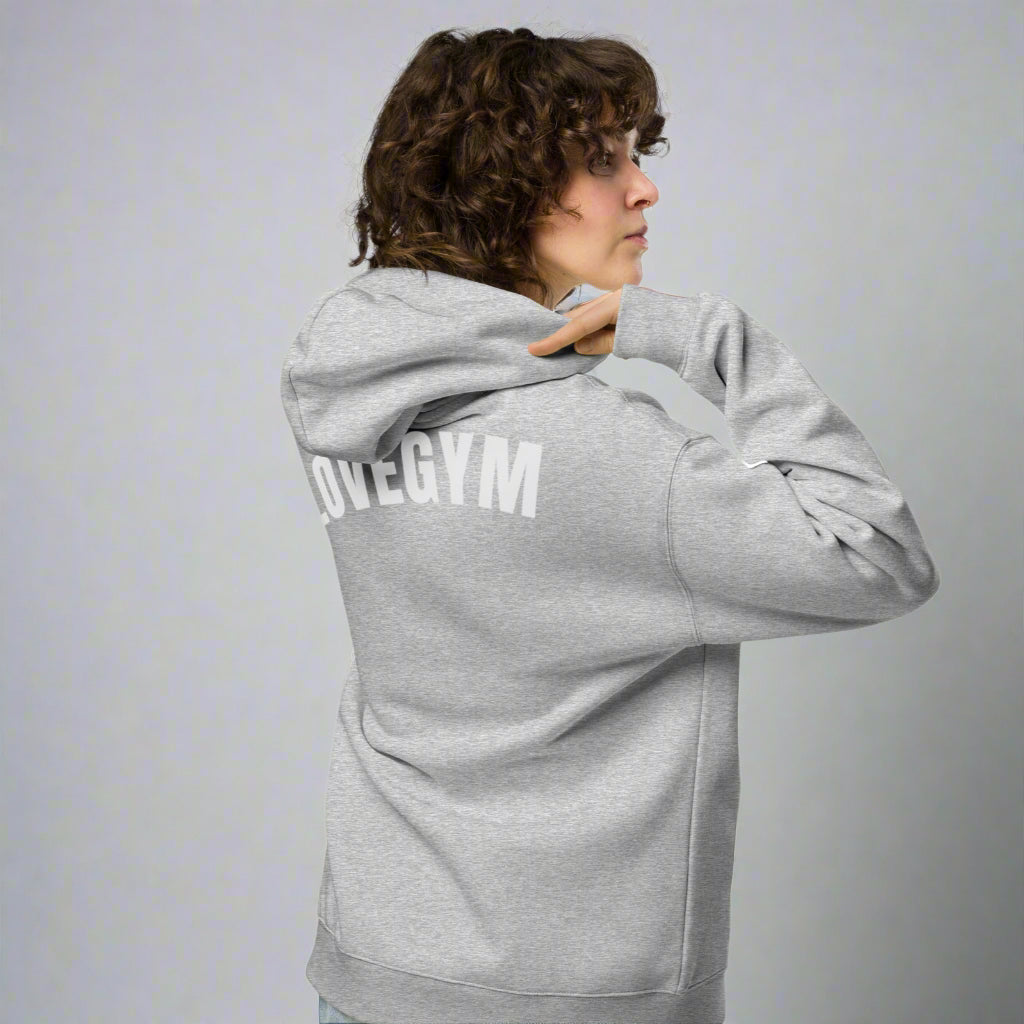 LOVEGYM Unisex Oversized Hoodie in Athletic Grey
