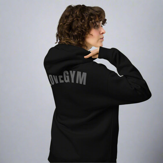 LOVEGYM Unisex Oversized Hoodie in Black