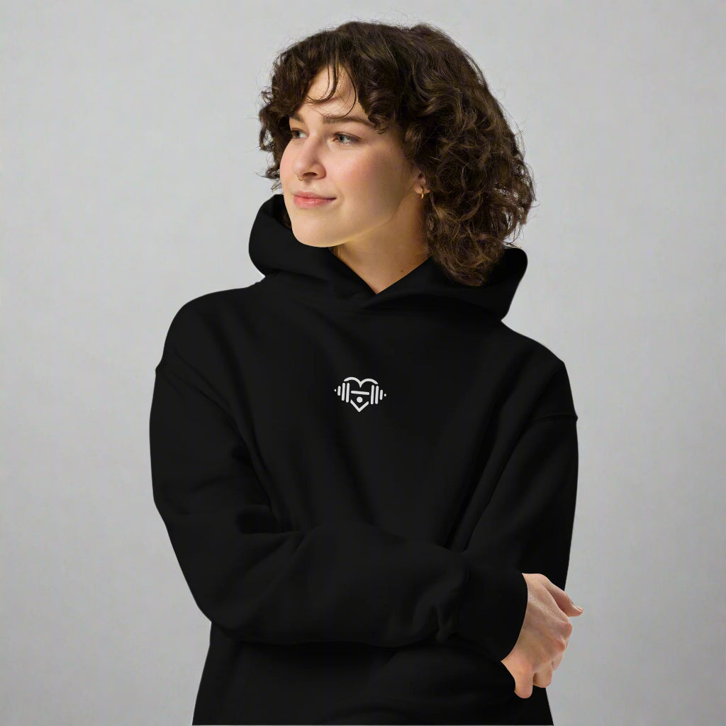 LOVEGYM Unisex Oversized Hoodie in Black
